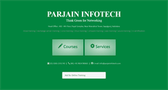 Desktop Screenshot of parjaininfotech.com