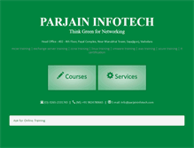 Tablet Screenshot of parjaininfotech.com